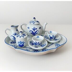 Williamsburg Tea For Two CW807 10 piece Mini Teaset Andrea By Sadek